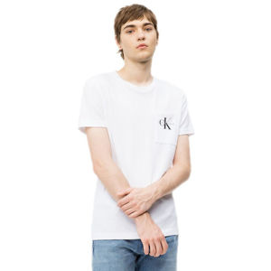Calvin Klein pánské bílé tričko Pocket - XL (112)
